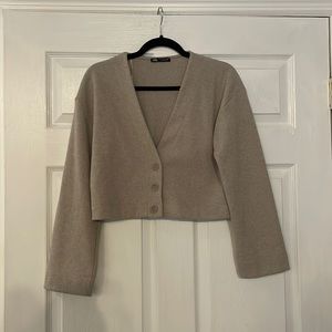 Cropped Knit Sweater